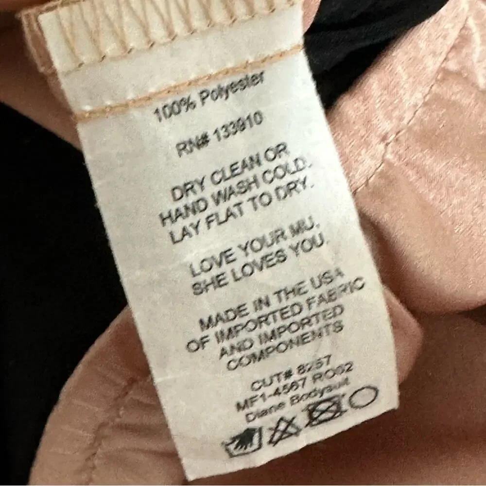 Show Me Your Mumu Tank Top Diane Bodysuit Rose Gold Satin Quiet Luxury Medium